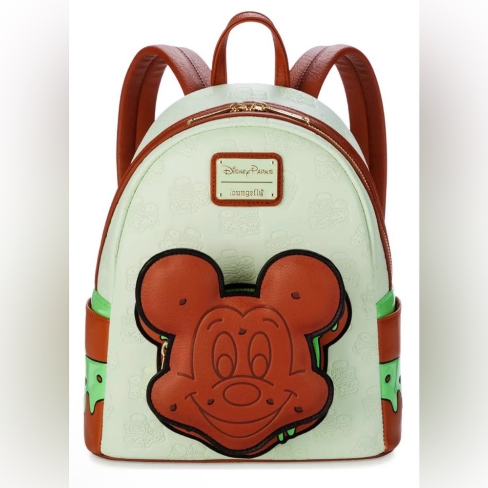 Loungefly Mickey Mouse Mint Chip Ice Cream Sandwich Backpack NWT